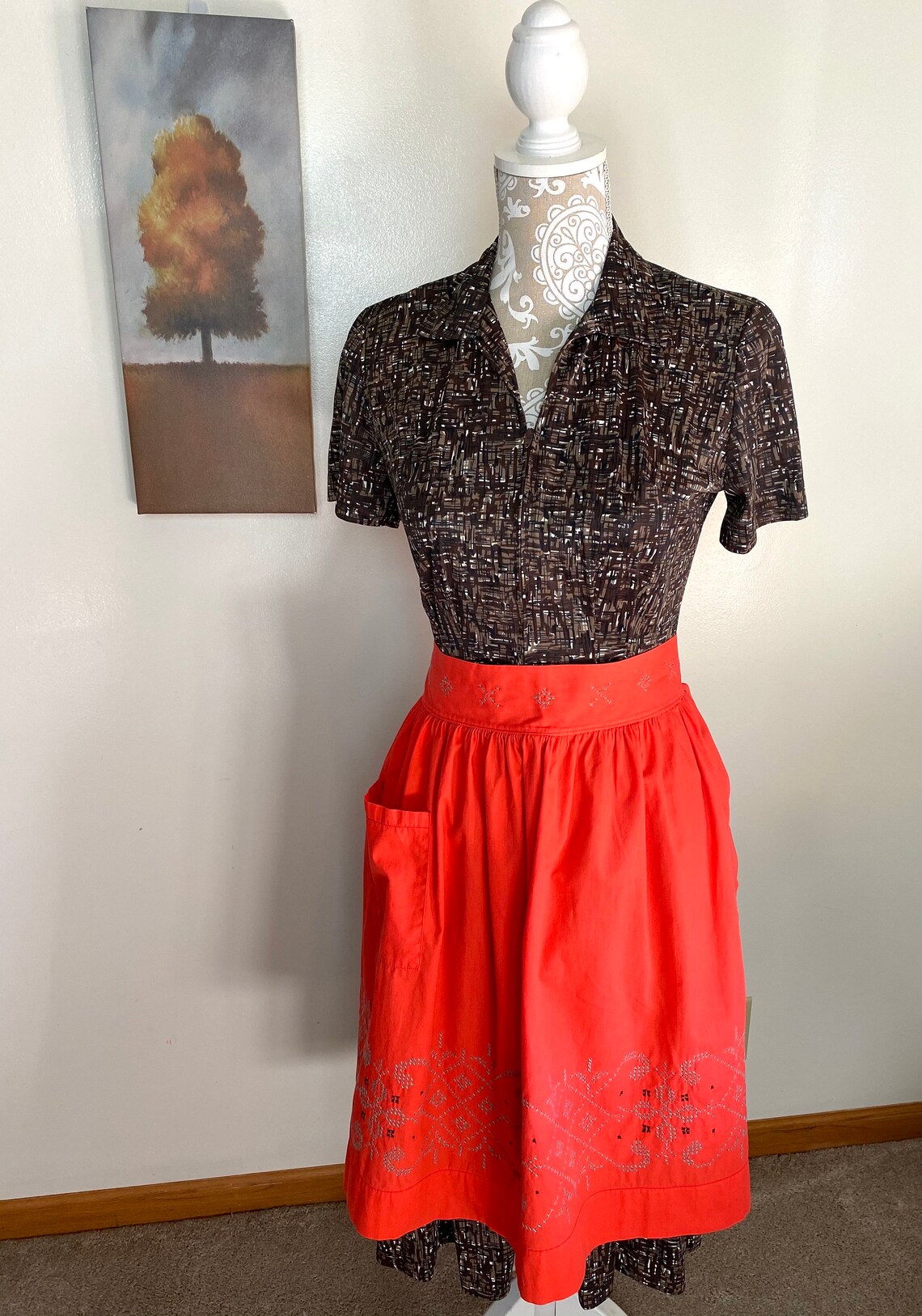 Orange Days Orange Feather Directions Apron