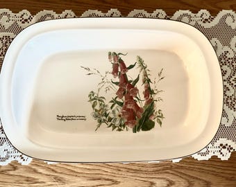 Vintage Noritake Rectangular Baking Dish, 1977, "Diary of an Edwardian Lady" Collectible