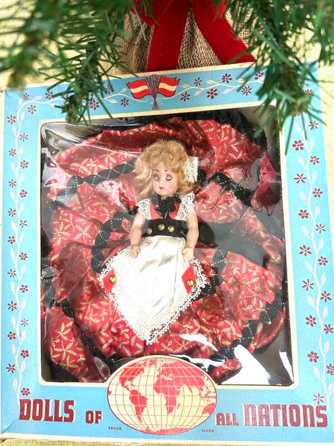 Vintage Dolls of All Nations, Czechoslovakia, 1950s, With Original Box