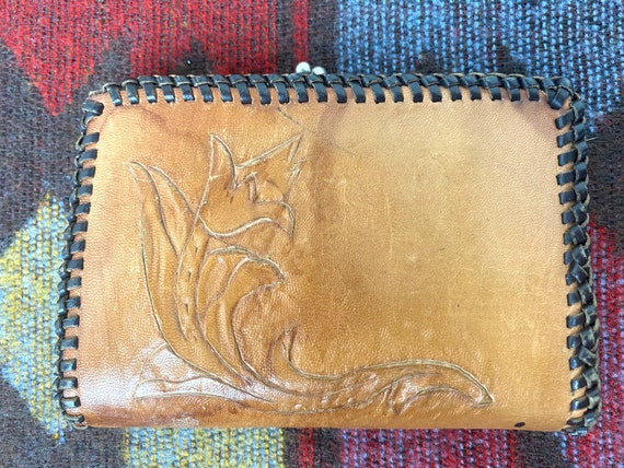 Hand Tooled Leather Wallet - image 3