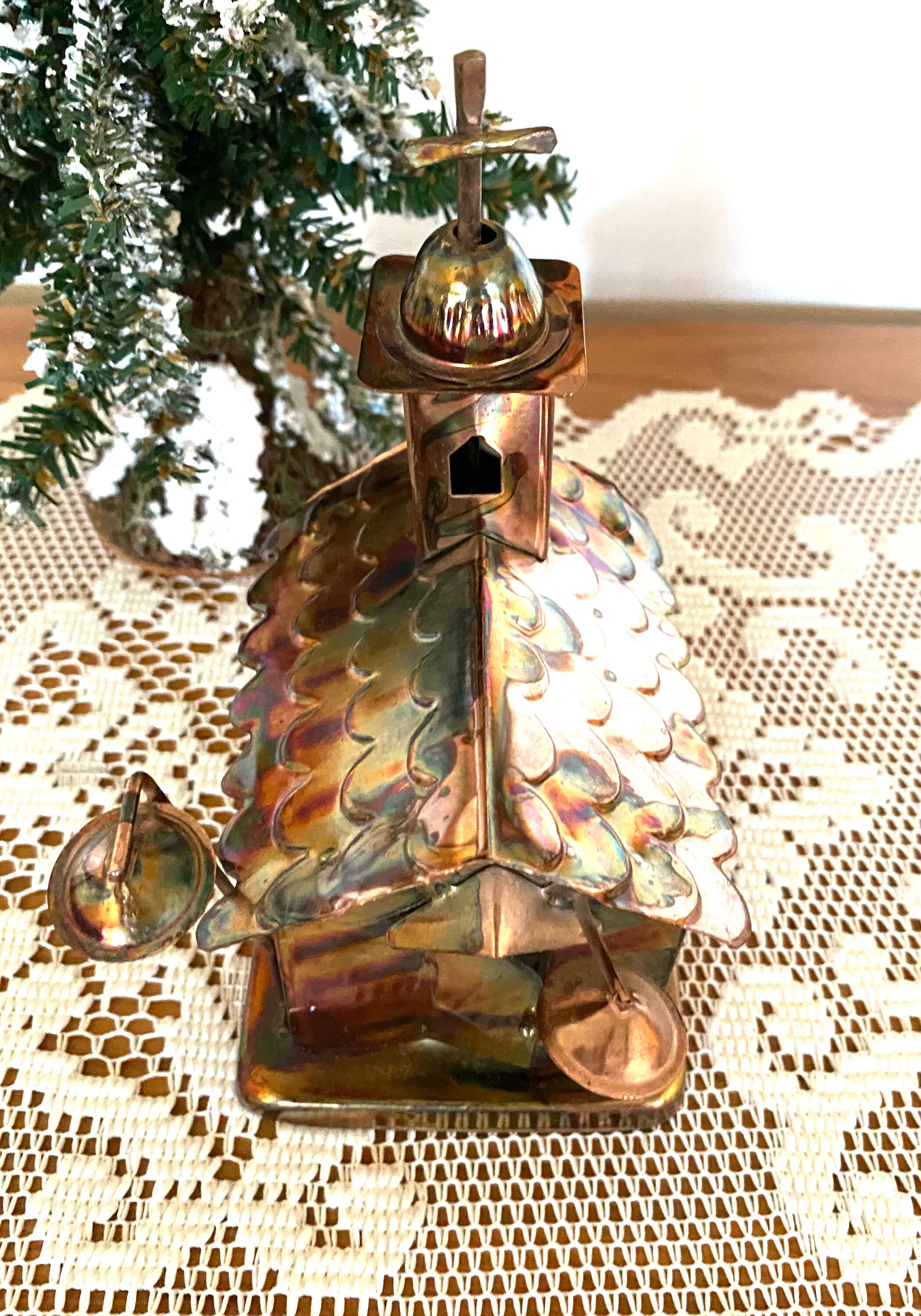 Vintage Metal Church Collectable Music Box amazing Etsy