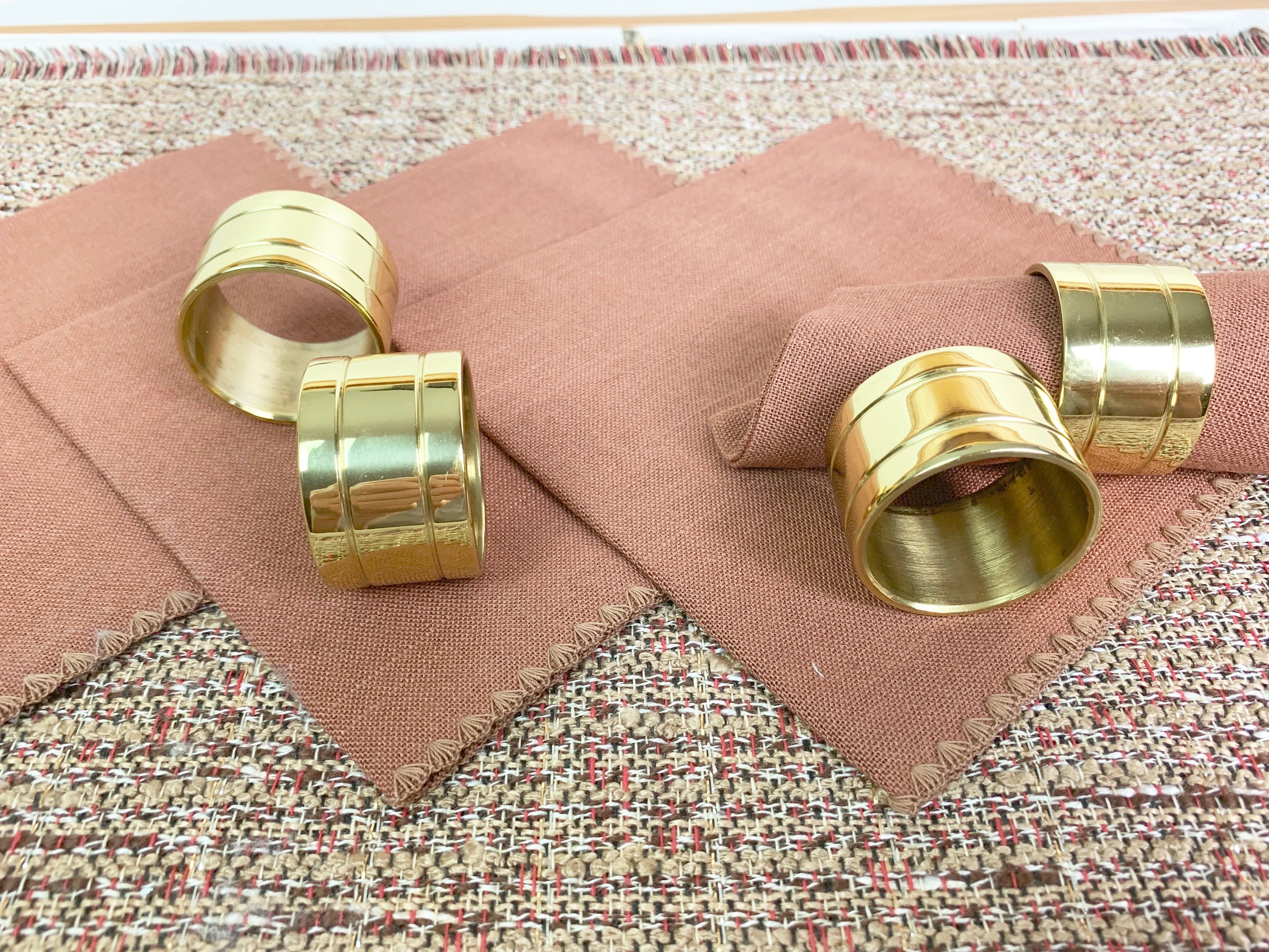 New/Old Stock Placemats Napkins and Napkin Rings Set of 4 Etsy