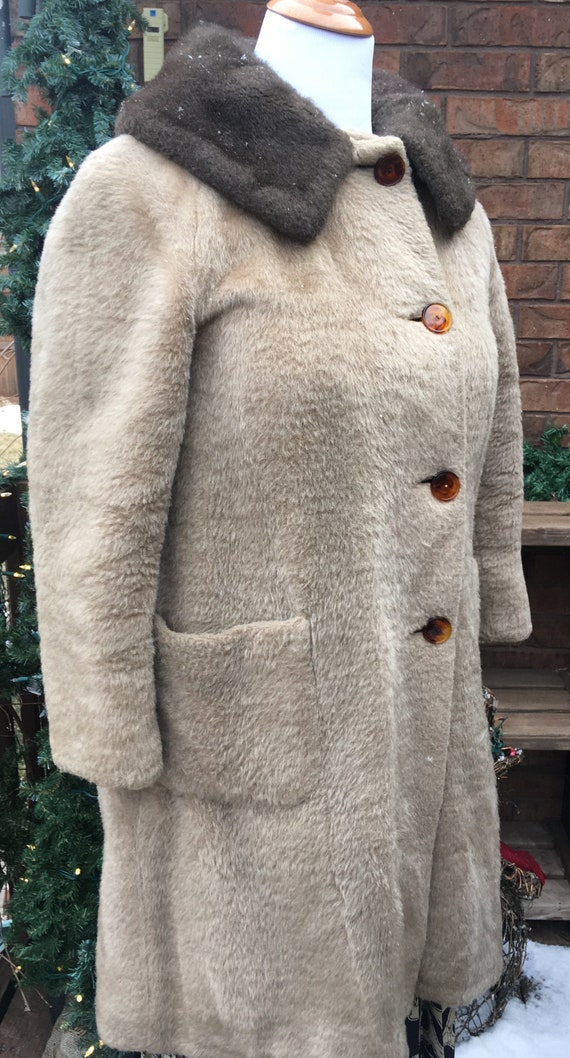 Vintage Peggy 'N Sue Faux Fur Coat, 1950s - image 2