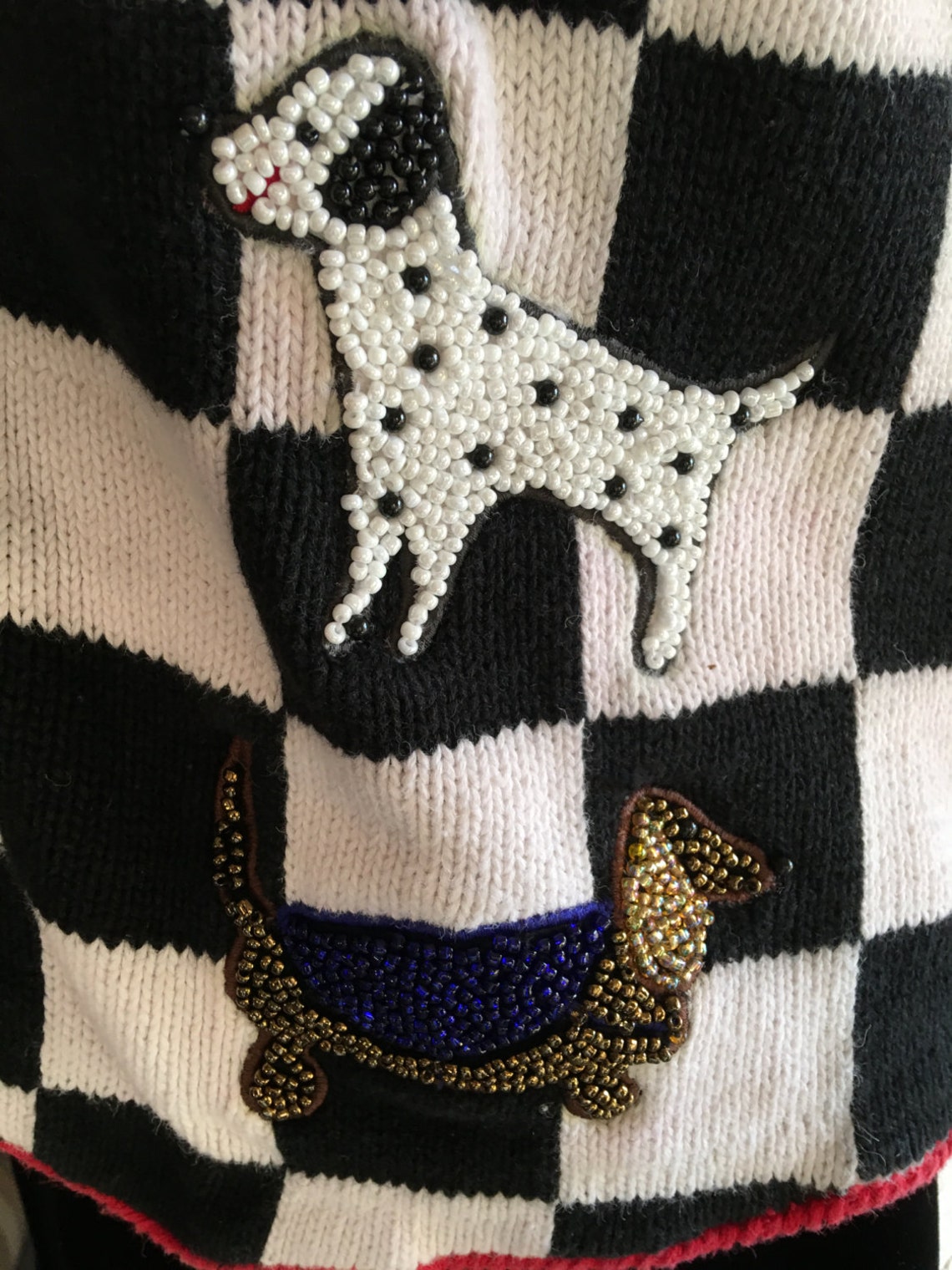 Vintage Dog Lover Sweater Vest Size M Etsy