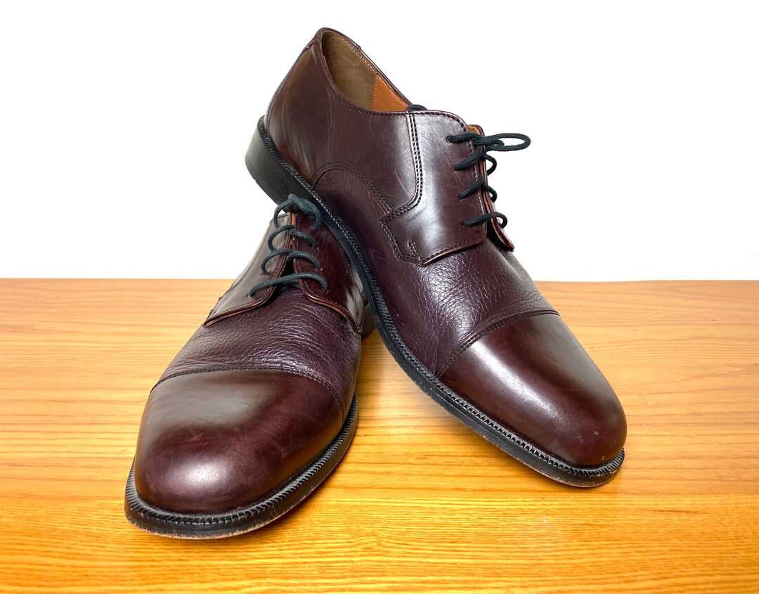 Men's Bostonian Leather Oxfords Size 10M - Etsy