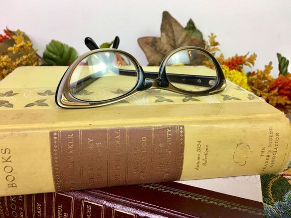 Vintage Bronze Cat Eye Glasses, 1950s - image 9