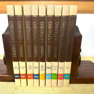 Childcraft Annual Books, 1980s, Choice of Nine