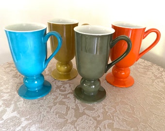 Vintage Seyei Fine China Pedestal Cups, Set of 4