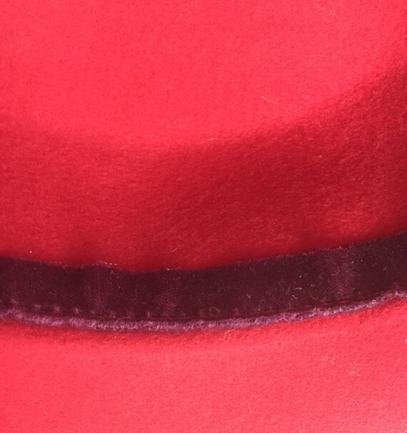 Vintage Red Wool Bucket Hat by Glenover of NY - Gem display picture 1
