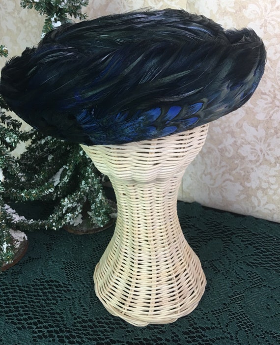 Vintage Peacock Feather Hat, Carson Pirie Scott and C… - Gem display picture 2