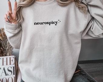 Neurospicy Crewneck Sweatshirt | ADHD Autism Awareness | Neurodivergent | Mental Health Shirt | Minds of all Kinds | Graphic Tee