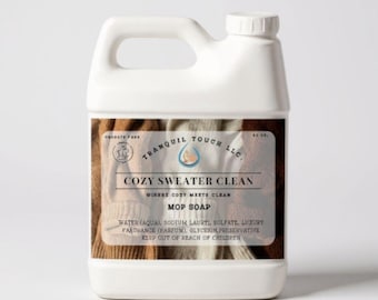 Jabón para fregona Cozy Sweater Clean: aroma invernal, limpiador de pisos no tóxico