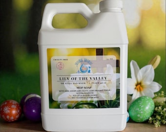 Limpiador de pisos no tóxico con aroma a Pascua de Lily of the Valley