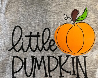 Little Pumpkin Baby Onesie: Fall Cotton Bodysuit