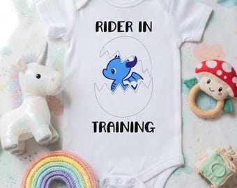 Rider in Training Infant Onesie – Fantasy Inspired Baby Bodysuit