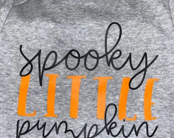 Spooky Little Pumpkin Baby Onesie: Fall Cotton Bodysuit