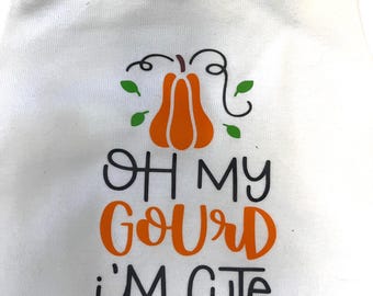 Oh My Gourd Baby Onesie: Fall Cotton Bodysuit