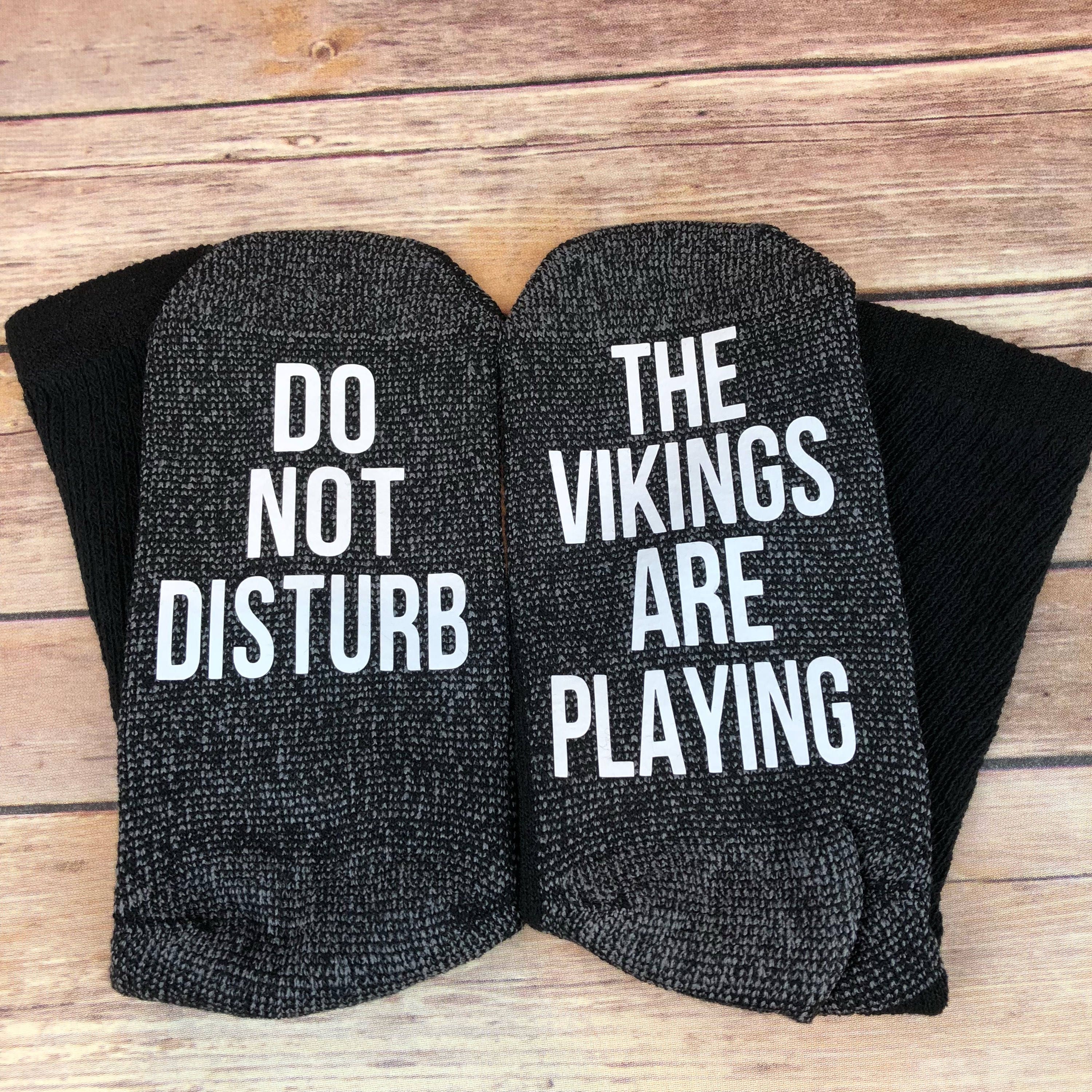 Vikings Socks Do Not Disturb The Vikings Are Playing Socks Etsy