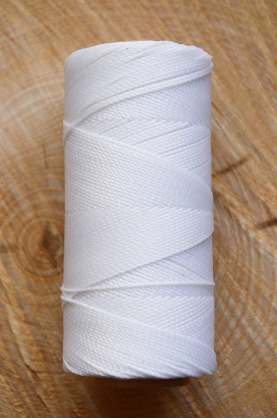 Linhasita 1.5mm Waxed Polyester Cord, Thread, Thick Macrame Cord