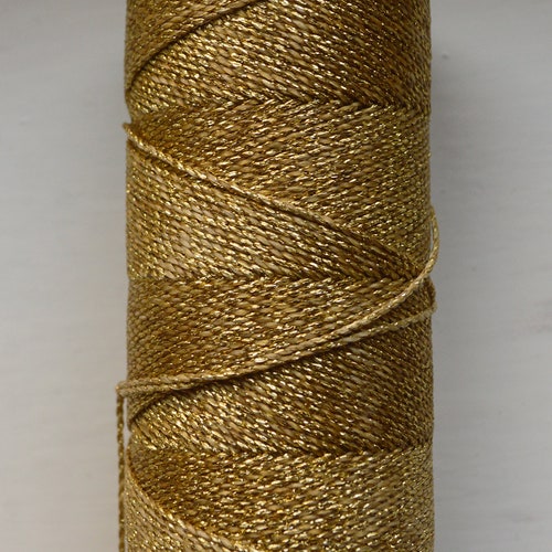 Metallic Macrame Cord Waxed Metallic Thread Mermaid Etsy