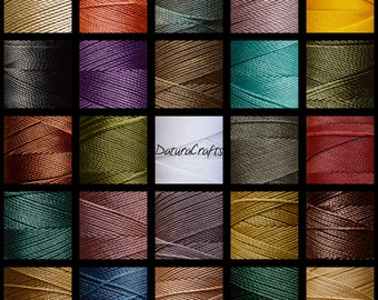 x10 Linhasita full spools. 1 mm thick waxed cord for crafts. Pick your colours, bundle. Macrame, leather work