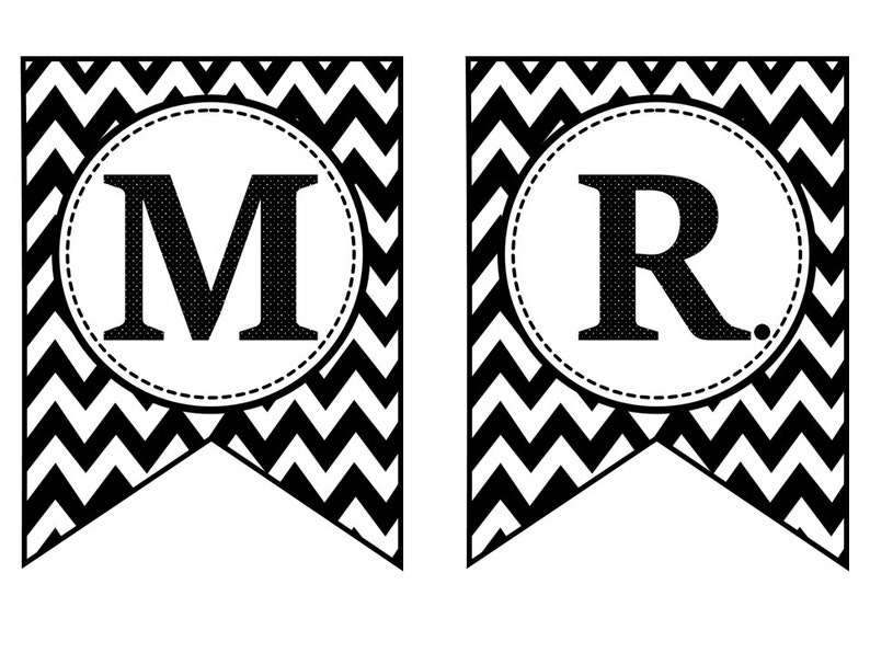 printable mr and mrs sign wedding shower banner instant etsy