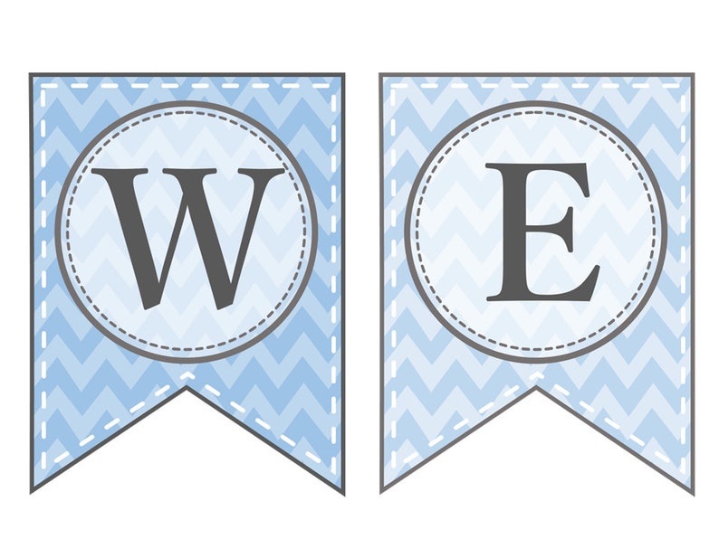 Printable Baby Shower Banner Baby Boy Sign Baby Etsy