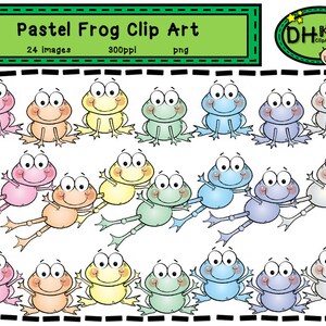 Frog Clip Art, Frog Clipart, Digital Clipart, Instant Download, frog instant download, frog party theme, frog scrapbook, spring clipart frog