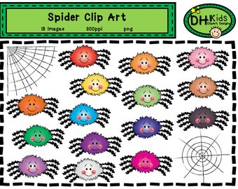 Spider Clip Art, Spider Clipart, Halloween Clip Art, Spider Instant Download, Halloween Clipart, Halloween Instant Download Spider Scrapbook