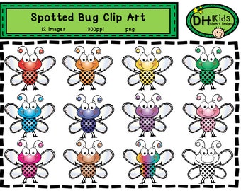 Bug Clip Art, Insect Clip Art, Instant Download, Classroom Clip Art, Teacher clip art, insect download, bug art, bug clipart, insect clipart