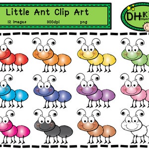 Ant Clip Art, Ant Clipart, Insect Clipart, Bug Clipart, Classroom Clipart, Scrapbook Clipart, Insect Download, Ant Art, Bug Instant Download