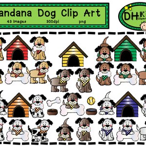 Dog Clip Art, Digital Clipart, Classroom Printable Art, Digital Download, Pet Clip Art