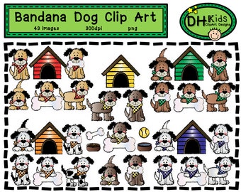 Dog Clip Art, Digital Clipart, Classroom Printable Art, Digital Download, Pet Clip Art