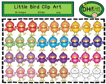 Bird Clip Art, Bird Clipart, printable bird, bird instant download, classroom clipart, teacher clipart, bird art, cupcake topper, spring