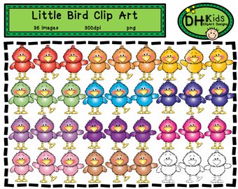 Bird Clip Art, Bird Clipart, printable bird, bird instant download, classroom clipart, teacher clipart, bird art, cupcake topper, spring