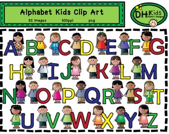 Kids Clip Art, Alphabet Clip Art, Digital Clipart, Classroom Clip Art, Boy Clip Art, Girl Clip Art, Teacher Clip art, Digital Images Kids