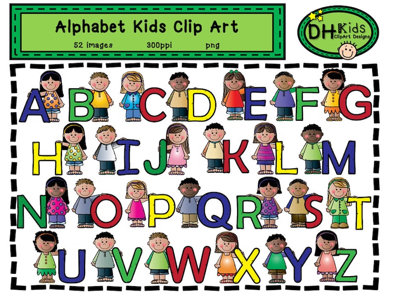 Kids Clip Art, Alphabet Clip Art, Digital Clipart, Classroom Clip Art ...