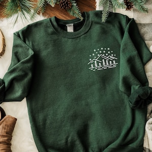 Tree Sweatshirt, Christmas Tree Sweatshirt, Outdoorsy Gift, Hallmark Christmas Sweatshirt, Christmas Crew, Christmas Pajamas,Tree Sweatshirt