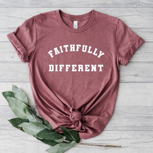 Faithfully Different Mens Christian. Shirt Freedom Shirt - Etsy
