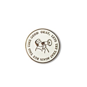 David Lynch Enamel Pin &#39;Okay let&#39;s try that again, but this time good&#39; Twin Peaks the return, directors, cinema,