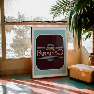 Cinema Paradiso, Cinema Paradiso poster, Nuovo Cinema Paradiso print, Giuseppe Tornatore, Alfredo, Ennio Morricone, Sicilian Film