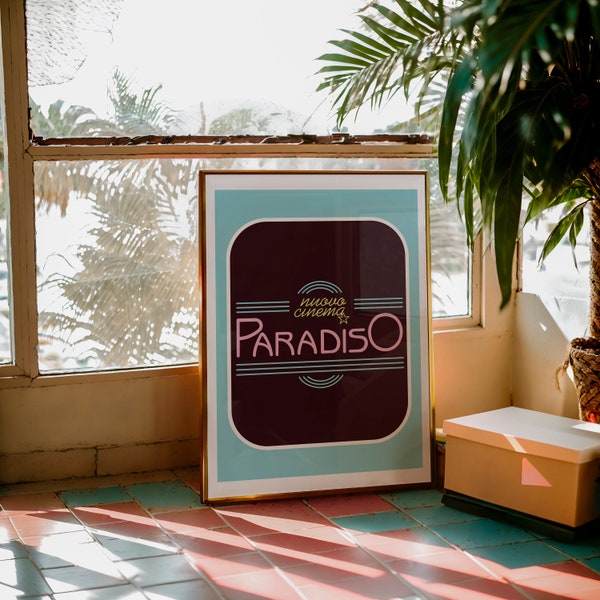 Cinema Paradiso, Cinema Paradiso poster, Nuovo Cinema Paradiso print, Giuseppe Tornatore, Alfredo, Ennio Morricone, Sicilian Film