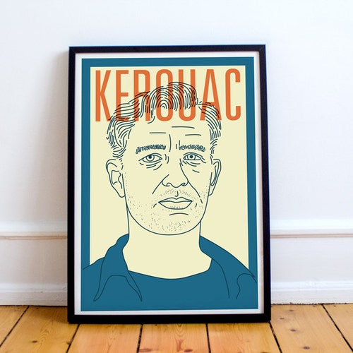 Kerouac Print Jack Kerouac Poster on the Road the Dharma - Etsy
