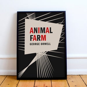 Animal Farm First Edition print of the novella by George Orwell, 1984, socialism,