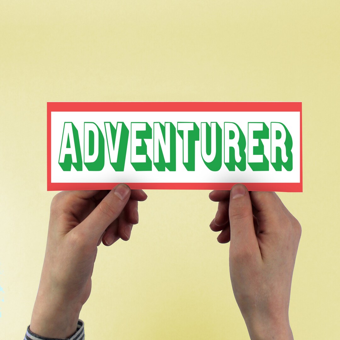 Adventurer Large Sticker! the Great Outdoors, Camping Hiking, Climbing ...