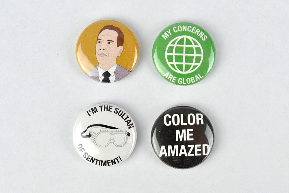 FBI Agent Albert Rosenfield Button Set! Twin Peaks Inspired