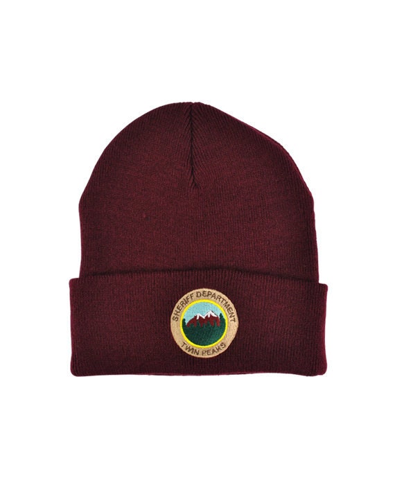 Twin Peaks Sheriff Department Knitted Beanie! Tv Prop Hat , David