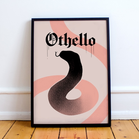 Othello Print! William Shakespeare Inspired Poster, the Tragedy of