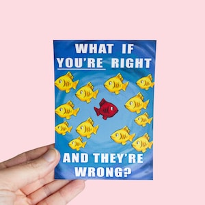 Fargo Sticker! What If You're Right And They're Wrong Sticker! tv series. Martin Freeman, Billy Bob Thornton, Coen brothers, fargo season 1