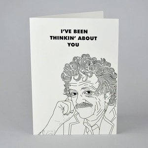 Carte « I've Been Thinkin About You » de Kurt Vonnegut, Slaughter House Five, Cat's Cradle So it going, macarons, truite kilgore, anti-guerre,